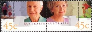 Se-tenant, Commemerating Contributios made by Older People, Australia,  