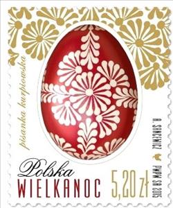 Stamp, Easter, Poland,  , Easter, Eggs