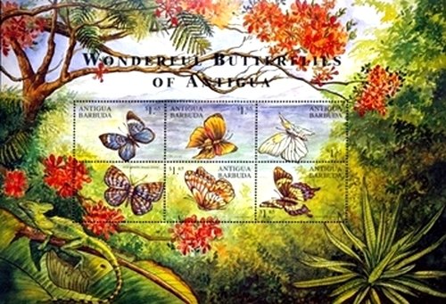 Mini Sheet with 6 Butterflies