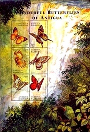 Mini Sheet with 6 Butterflies