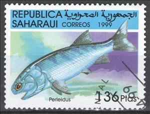 Stamp, Perleidus, Cinderellas,  , Fishes