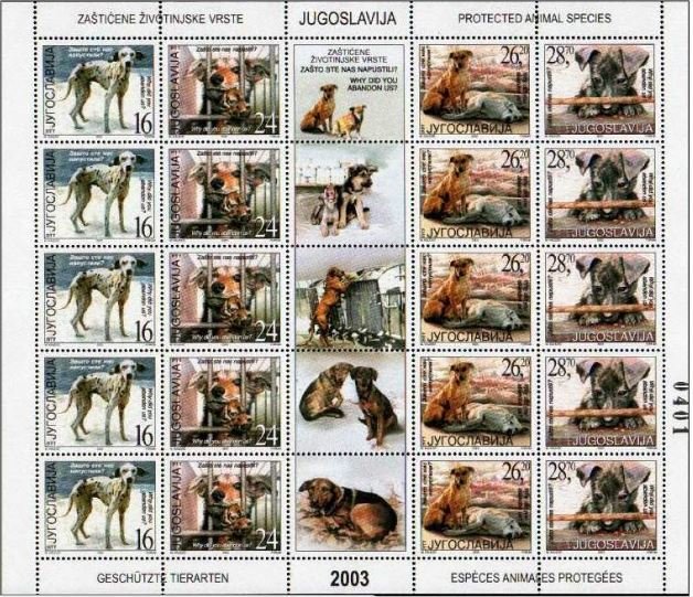 Dogs - Mini Sheet with MiNo. 3103-06