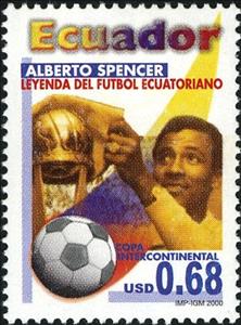 Stamp, Alberto Spencer, Soccer Player, Ecuador,  , Football (Soccer)
