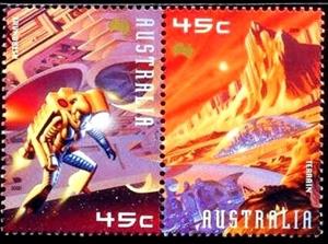 Se-tenant, Space, Australia,  