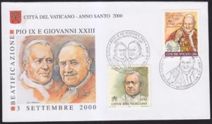 First Day Cover, Pope Pius IX(1792-1878.reg from 1846) / Pope Johannes XXIII, Vatican City,  , Special Occasions, Popes
