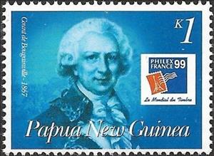 Stamp, Count de Bougainville, Papua New Guinea,  