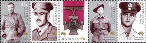 Se-tenant, Centenary of Australia's first Victoria Cross, Australia,  