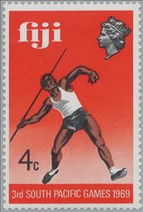 Stamp, Javelin, Fiji,  