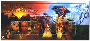 Souvenir Sheet, Mpule Kwelagobe, Miss Universe, Botswana,  