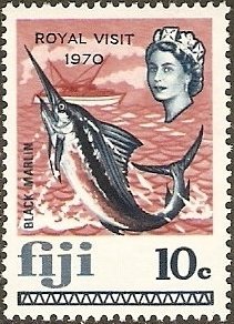 Black Marlin (Makaira indica) - Overprinted