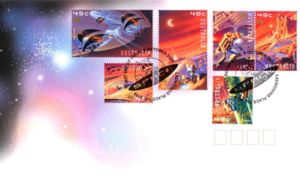 First Day Cover, Space, Australia,  