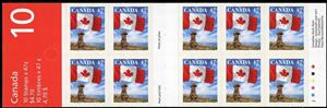 Booklet Pane, Canadian Flag and Inuit Cairn, Canada,  , Flags