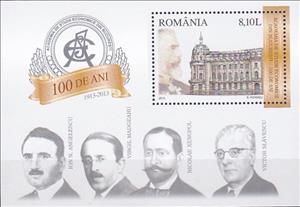 Souvenir Sheet, Bucharest University of Economic Studies - 100 Years, Romania,  