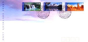First Day Cover, Geographic Features, Australia,  