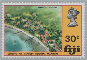 Stamp, Makogai Hospital, Fiji,  