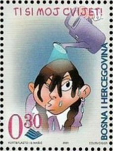 Stamp, I write you a letter, Bosnia and Herzegovina,  