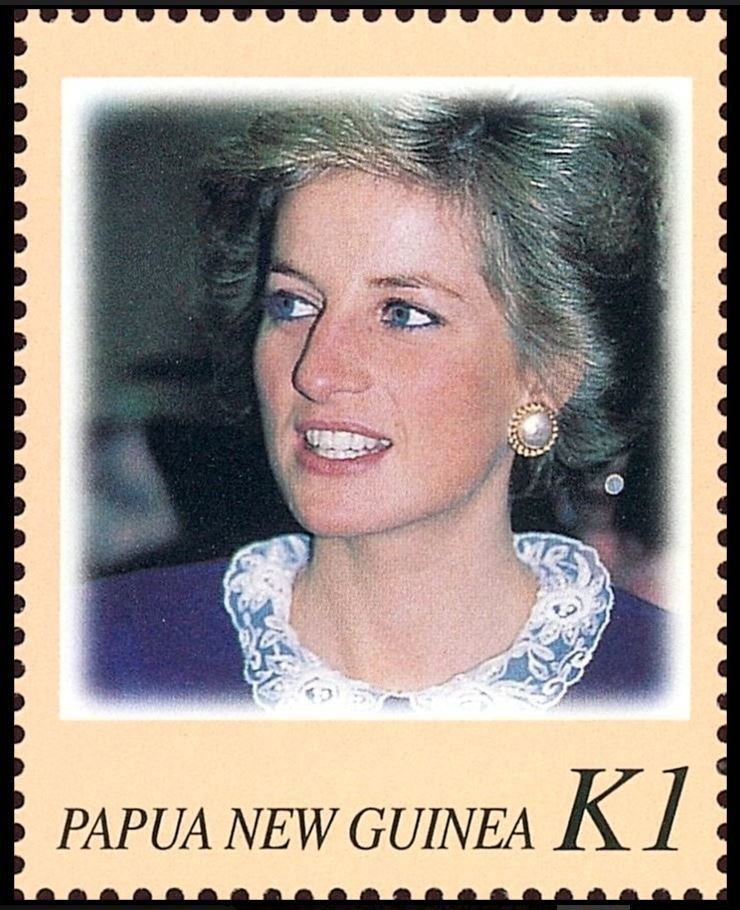 Diana wearing purple dress 1988
