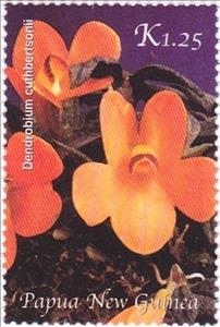 Stamp, Dendrobium cuthbertsonii, Papua New Guinea,  , Orchids