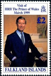 Stamp, Royal Visit of Prince of Wales, Falkland Islands,  