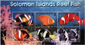 Souvenir Sheet, Fish - MiNo. 1056-61, Solomon Islands,  , Fishes