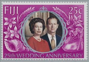 Stamp, Royal Couple, Fiji,  
