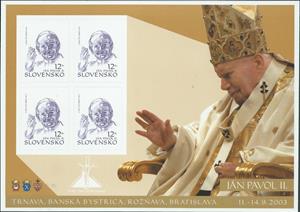 Mini Sheet, Visit of John Paul II, Slovakia,  
