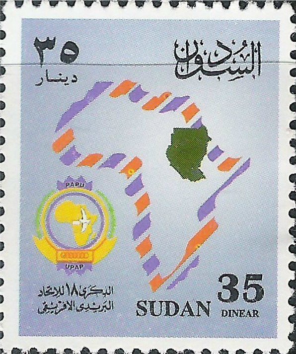 Map of Africa and Sudan