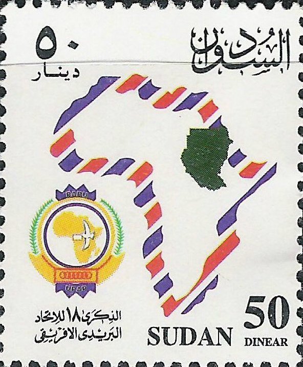 Map of Africa and Sudan