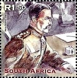 Stamp, Army officer, South Africa,  