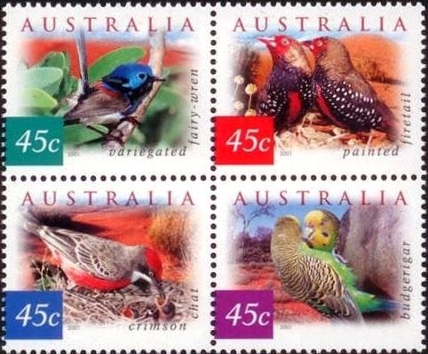 Desert Birds - (Block of 4)
