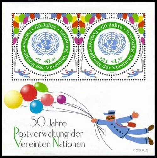 50th Anniversary UN Postal Administration