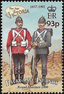 Stamp, Royal Marines, Falkland Islands,  
