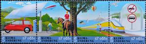 Se-tenant, Climate changes, UNO Vienna,  , Landscapes, Animals (Fauna), Plants (Flora)