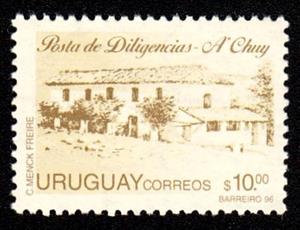 Stamp, Historical Post Office of Chuy, Uruguay,  