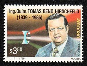 Stamp, Tomas Beno Hirschfeld, Uruguay,  