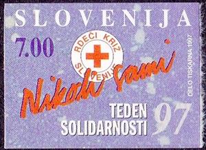 Stamp, Charity stamp (Solidarity week), Slovenia,  , Red Cross and Red Crescent