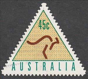 Stamp, Yellow, Australia,  