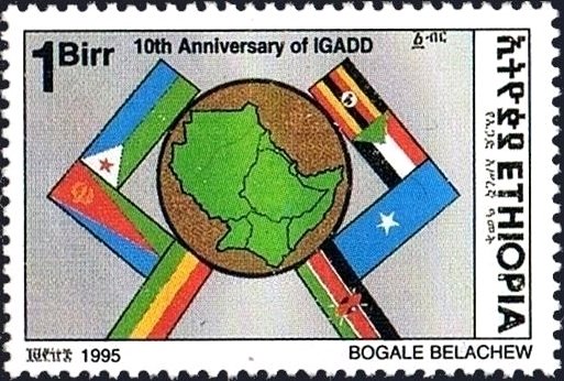 Map and flags of members