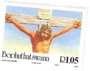 Stamp, Easter: Luke 23:38, South Africa, Homelands,  , Easter