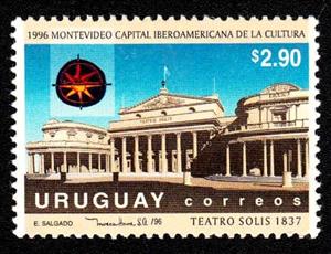 Stamp, Solis Theater, Montevideo, Uruguay,  