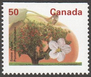 Stamp, Snow Apple, Canada,  , Trees, Flowers, Fruits