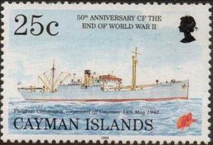 Stamp, Freighter Comayagua, Cayman Islands,  , Ships