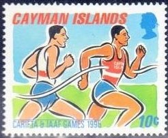 Stamp, Running, Cayman Islands,  , Athletics