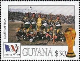 Stamp, South Africa, Guyana,  , Football (Soccer)
