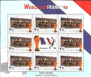 Stamp, South Africa, Guyana,  , Football (Soccer)