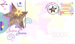 First Day Cover, Vending machine stamps, Australia,  