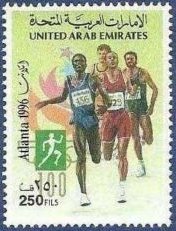 Stamp, Running, United Arab Emirates,  , Athletics, Olympic Games, Running, Athletes