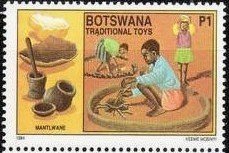 Stamp, Mantlwane, Botswana,  