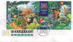 Zoos Endangered Species Minisheet