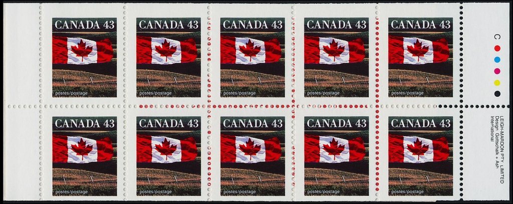 Canadian Flag over Field